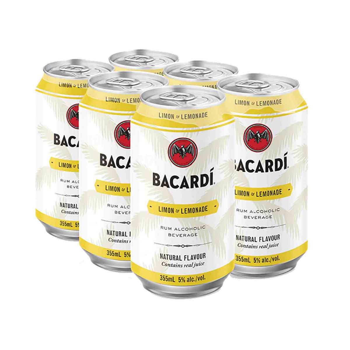 Bacardi Limon & Lemonade 6 Pack Cans