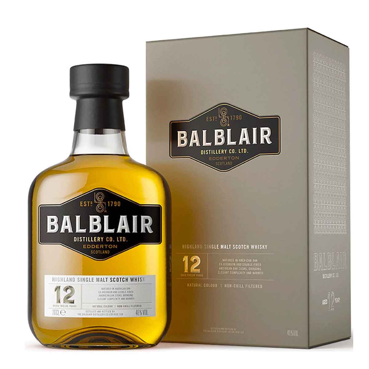 Balblair 12 Year Old Single Malt Scotch Whisky 750ml