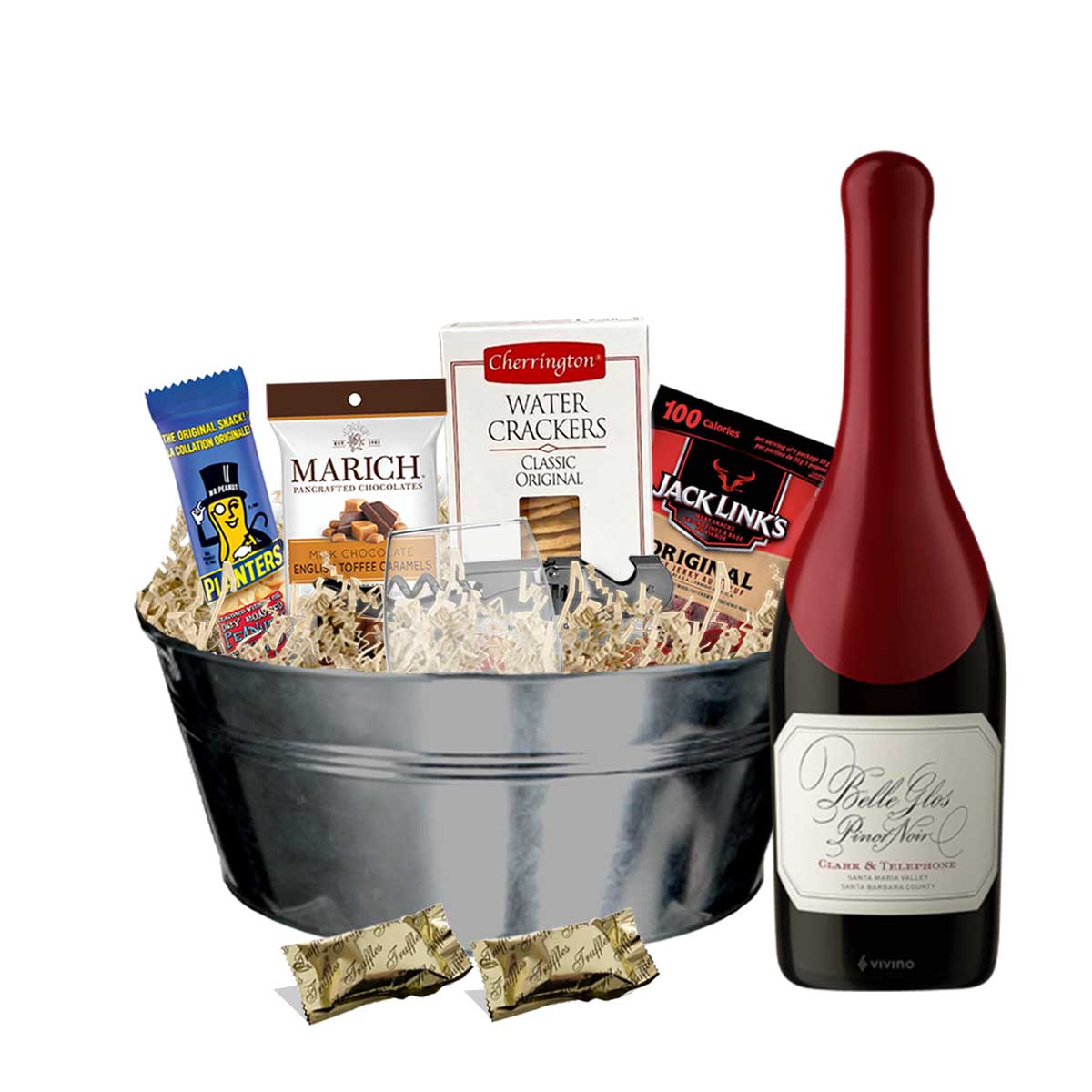 Belle Glos Clark & Telephone Pinot Noir 750ml Gift Basket