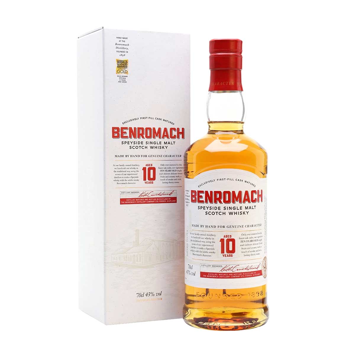 Benromach 10 Year Old Scotch Whisky 750ml