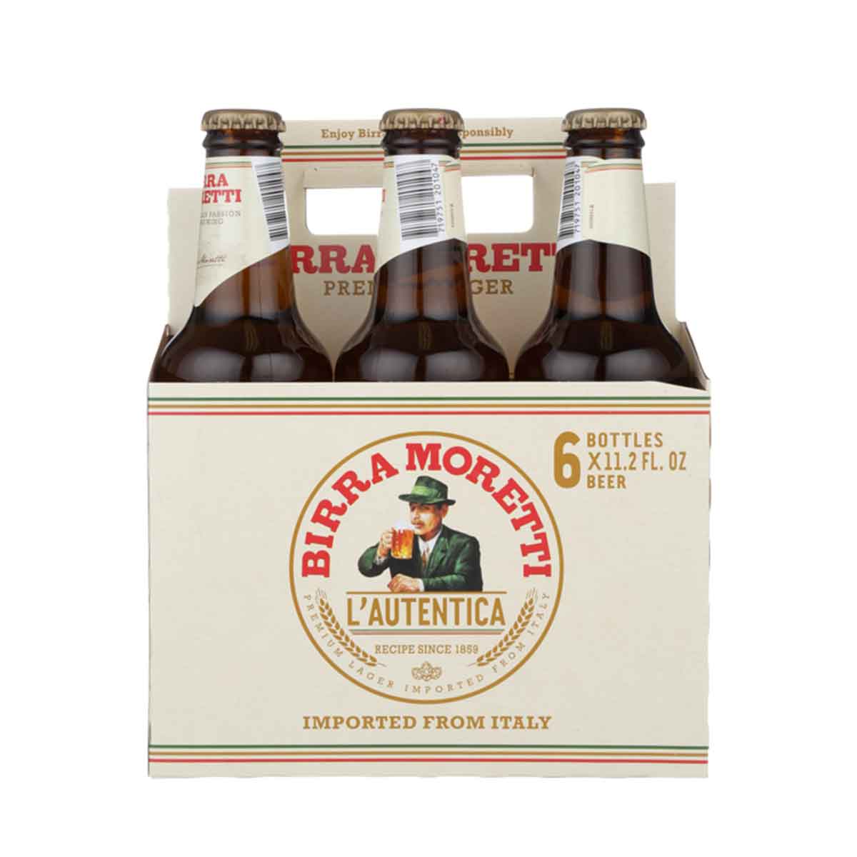 Birra Moretti 6 Pack Bottles