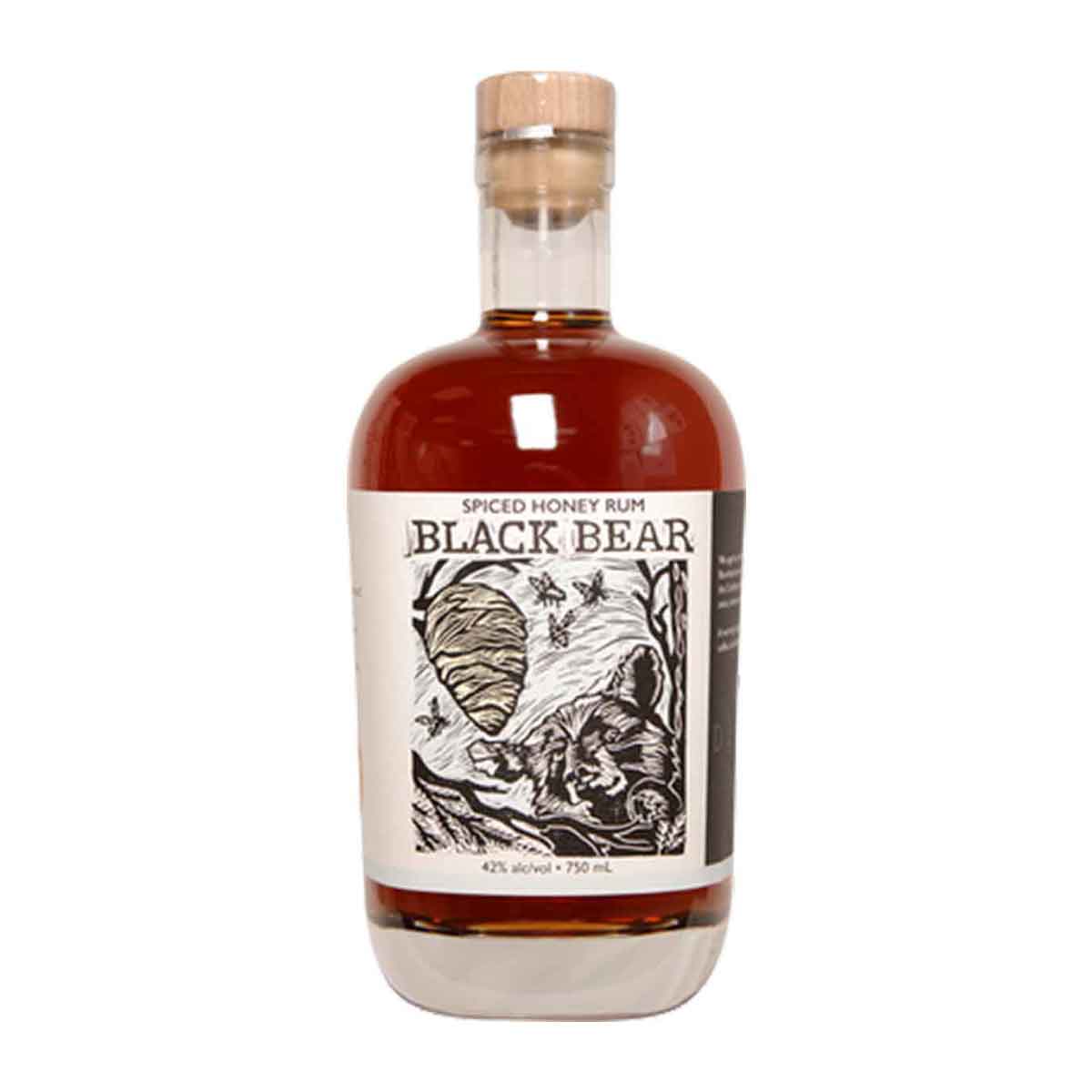 Devine Distillery Black Bear Spiced Honey Rum 750ml