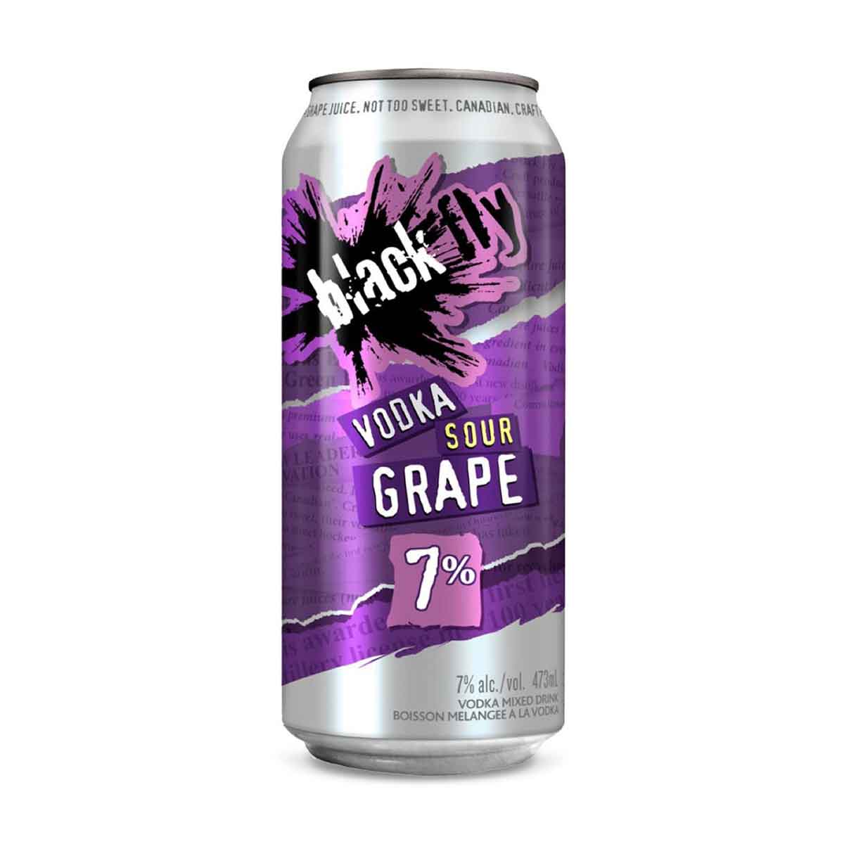 Black Fly Vodka Sour Grape 473ml Single Can