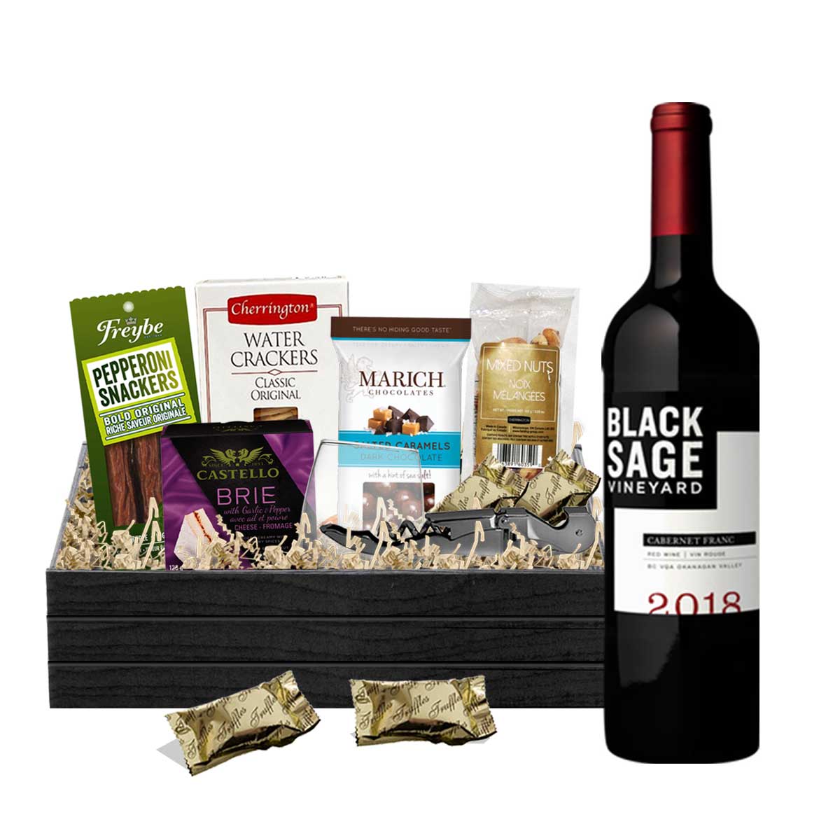 Black Sage Cabernet Franc 750ml Gift Basket