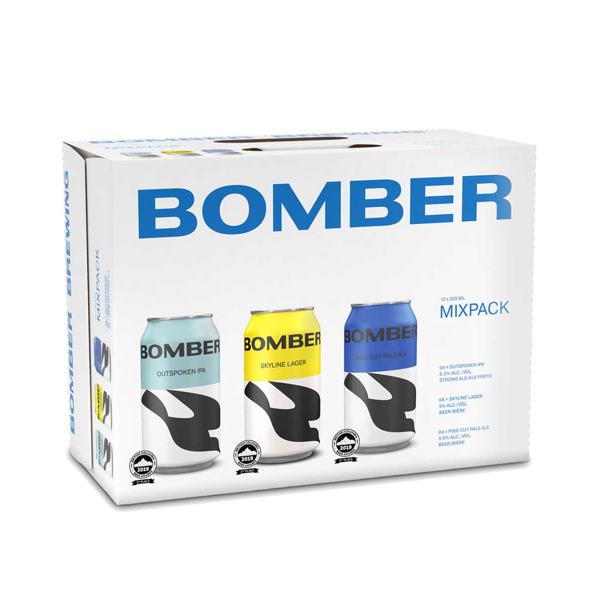 Bomber Beer Mix Pack 12 Cans