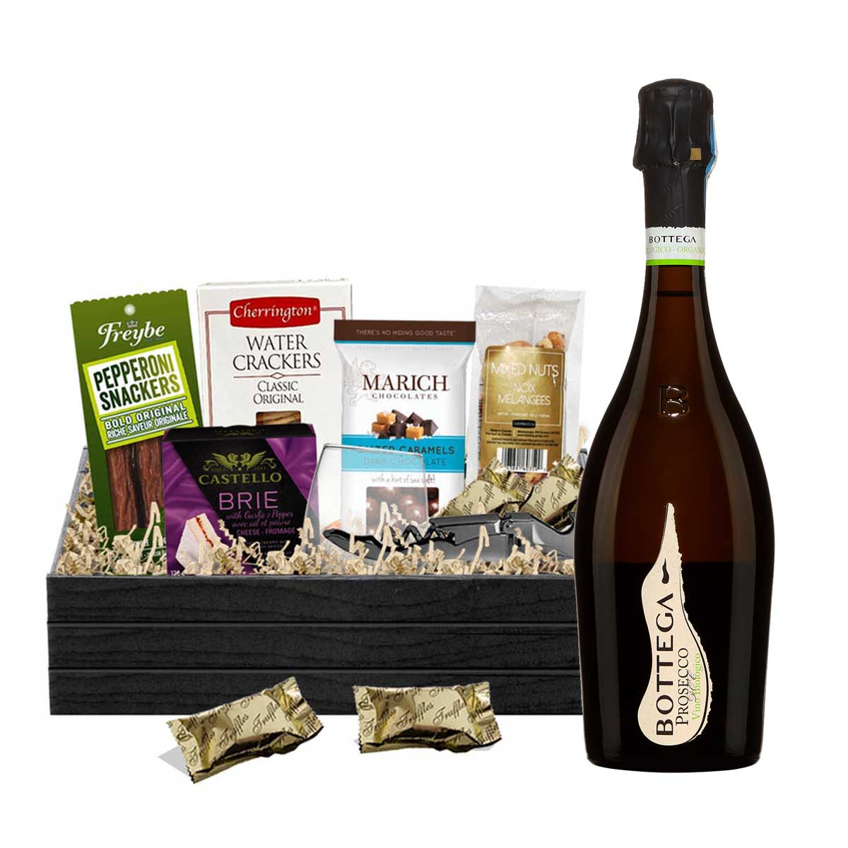 Bottega Prosecco 750ml Gift Basket