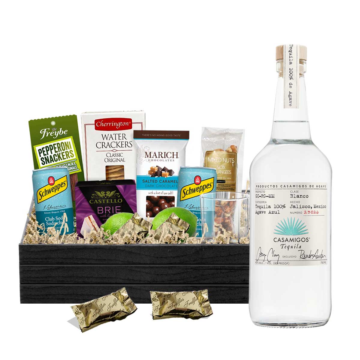 Casamigos Blanco Tequila 750ml Gift Basket