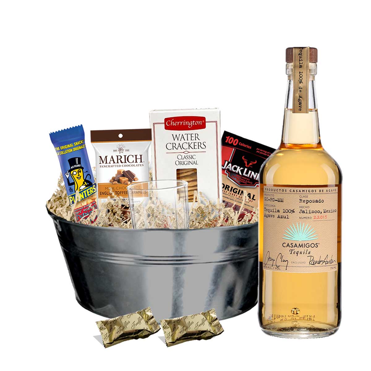 Casamigos Reposado Tequila 750ml Gift Basket