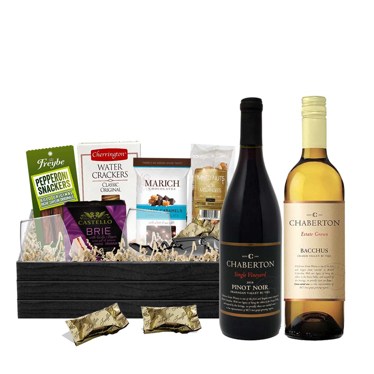 Chaberton Pinot Noir & Chaberton Bacchus 750ml x 2 Gift Basket