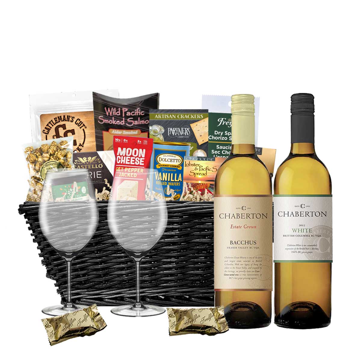 Chaberton Bacchus & Chaberton White Blend 750ml x 2 Gift Basket