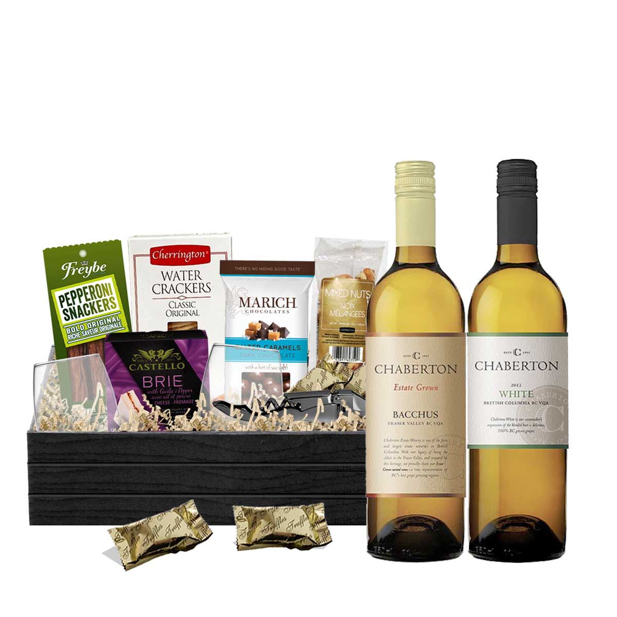 Chaberton Bacchus & Chaberton White Blend 750ml x 2 Gift Basket