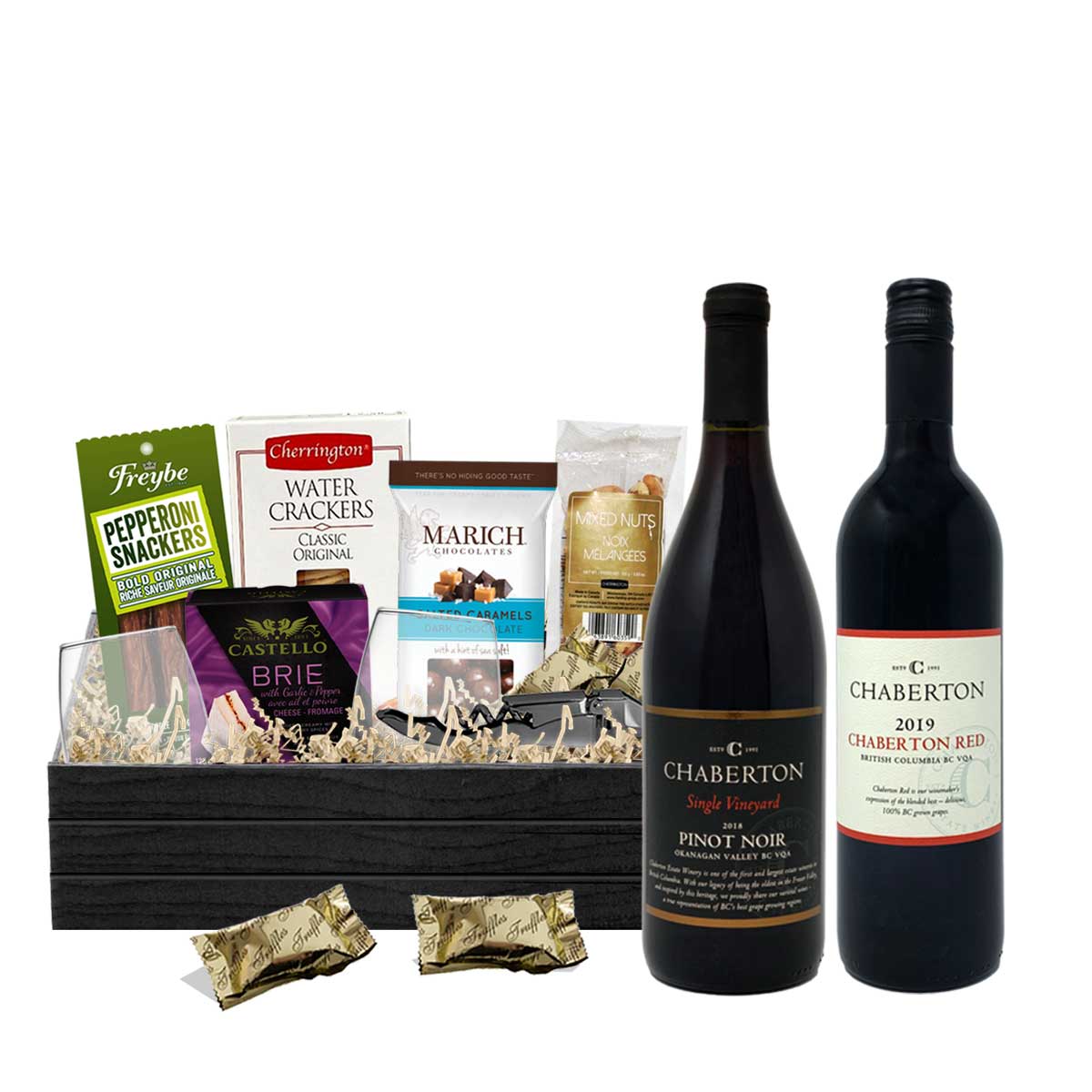 Chaberton Pinot Noir & Chaberton Red Blend 750ml x 2 Gift Basket