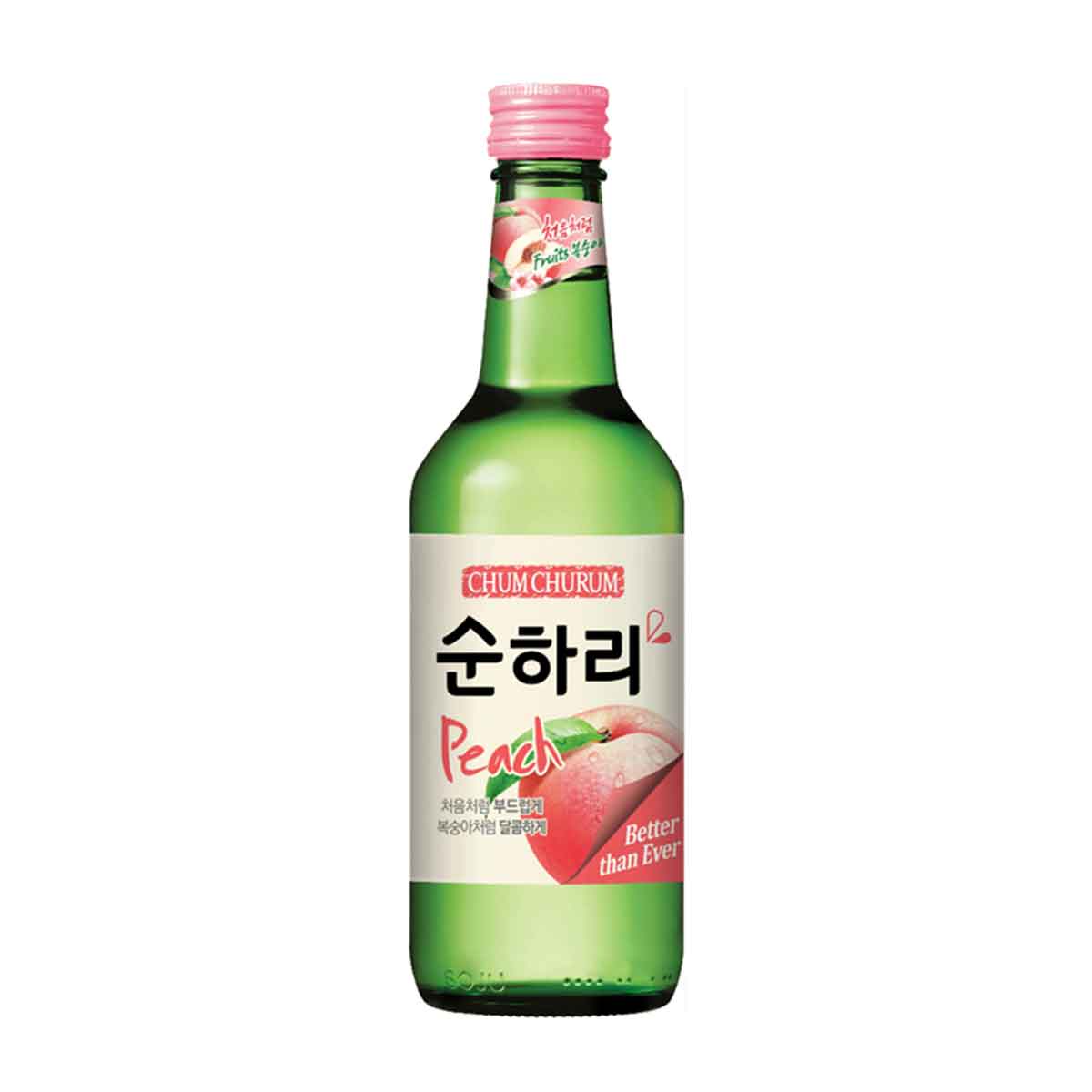 Chum Churum Peach Soju 360ml bottle