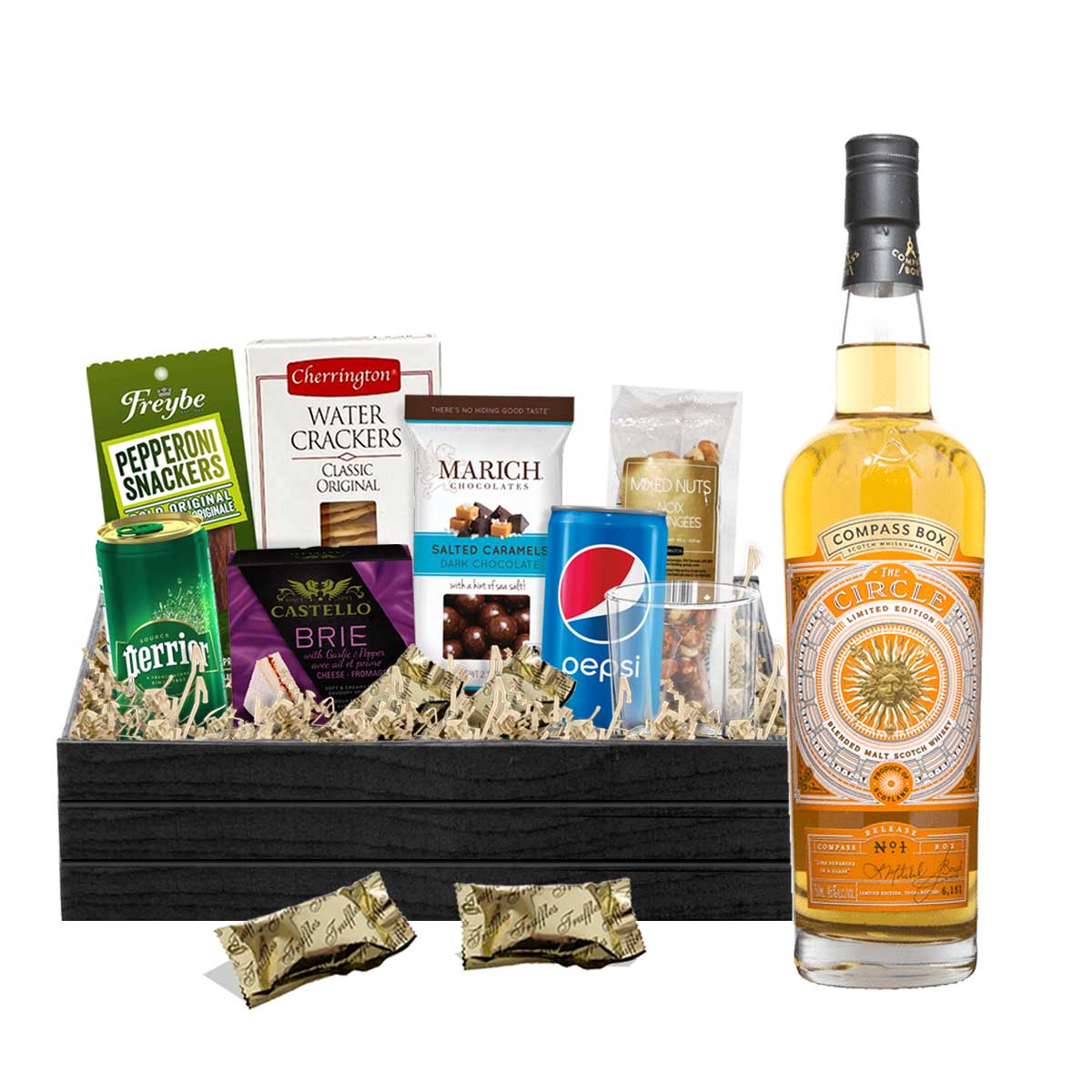 Compass Box The Circle Whisky 750ml Gift Basket