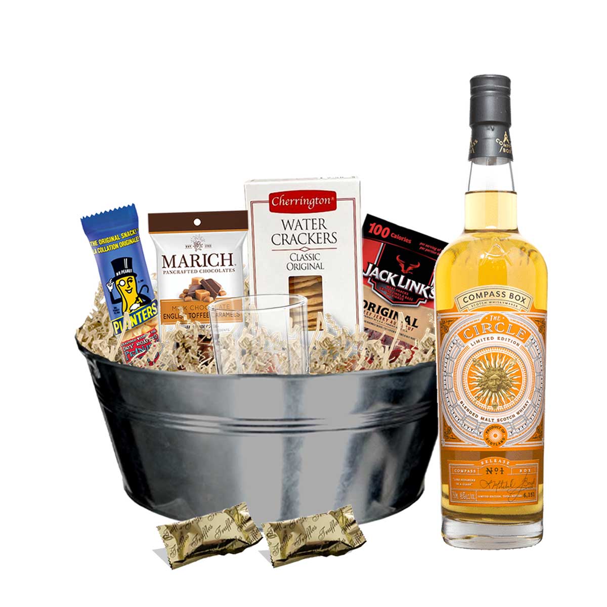 Compass Box The Circle Whisky 750ml Gift Basket