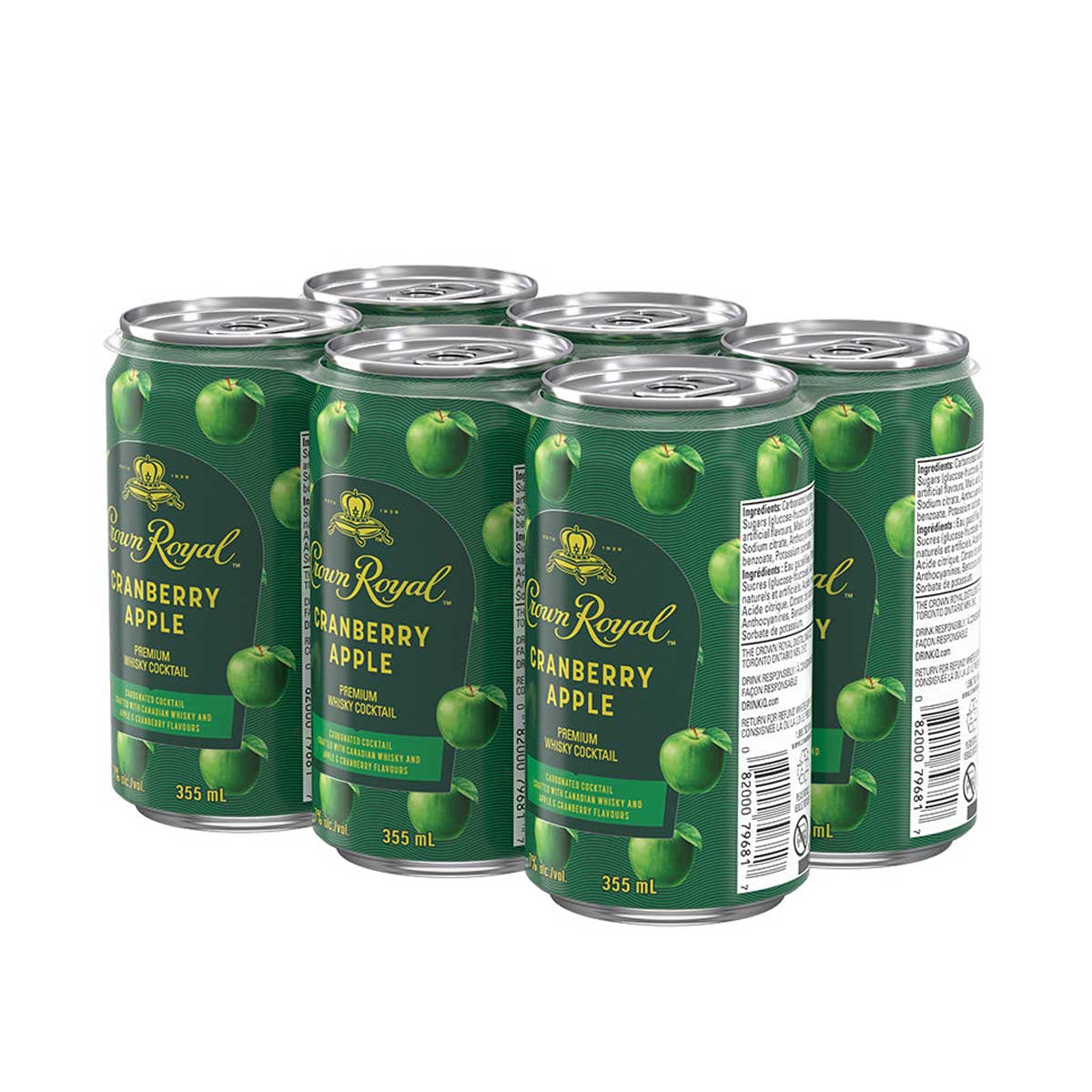 Crown Royal Cranberry Apple 6 Pack Cans