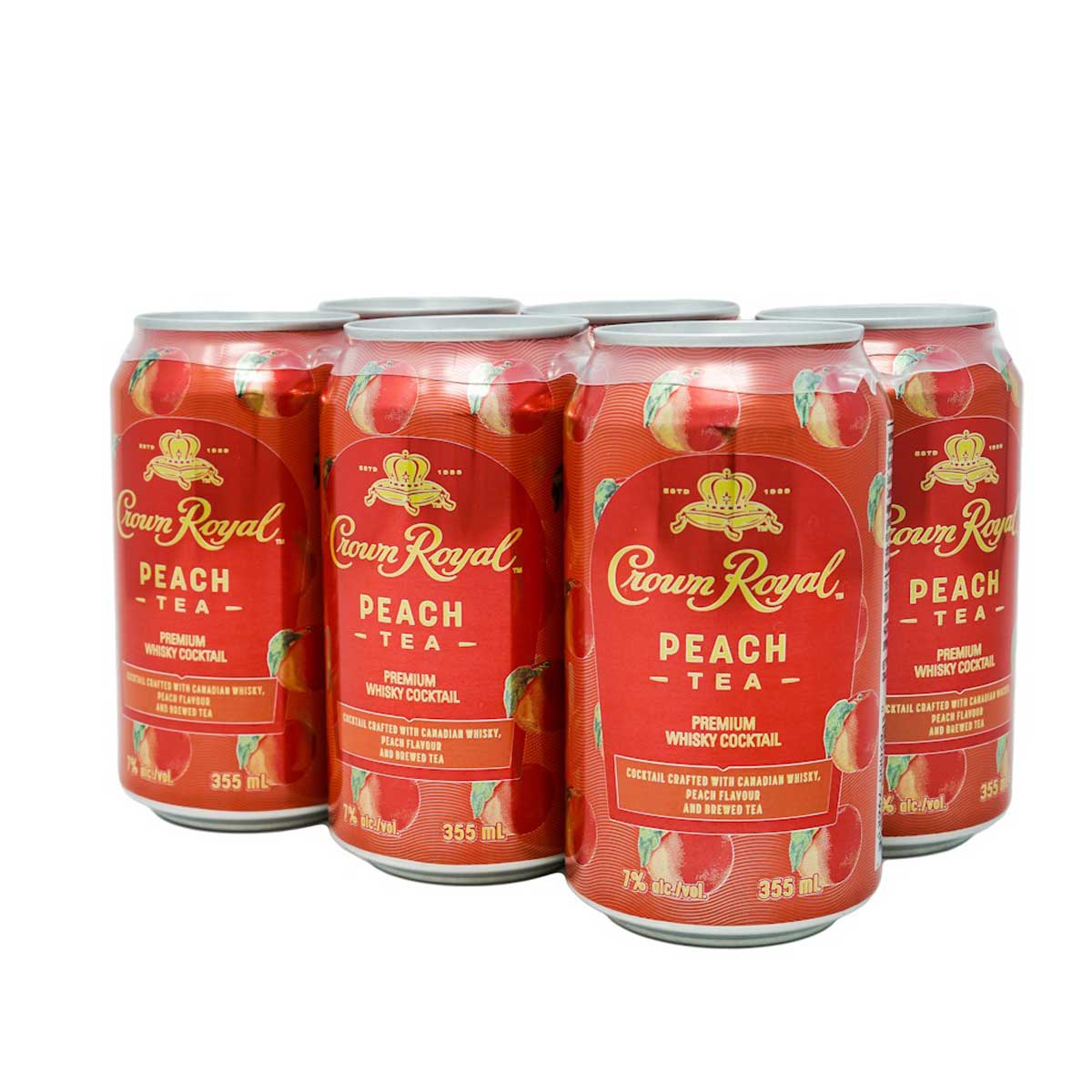 Crown Royal Peach Tea 6 Pack Cans