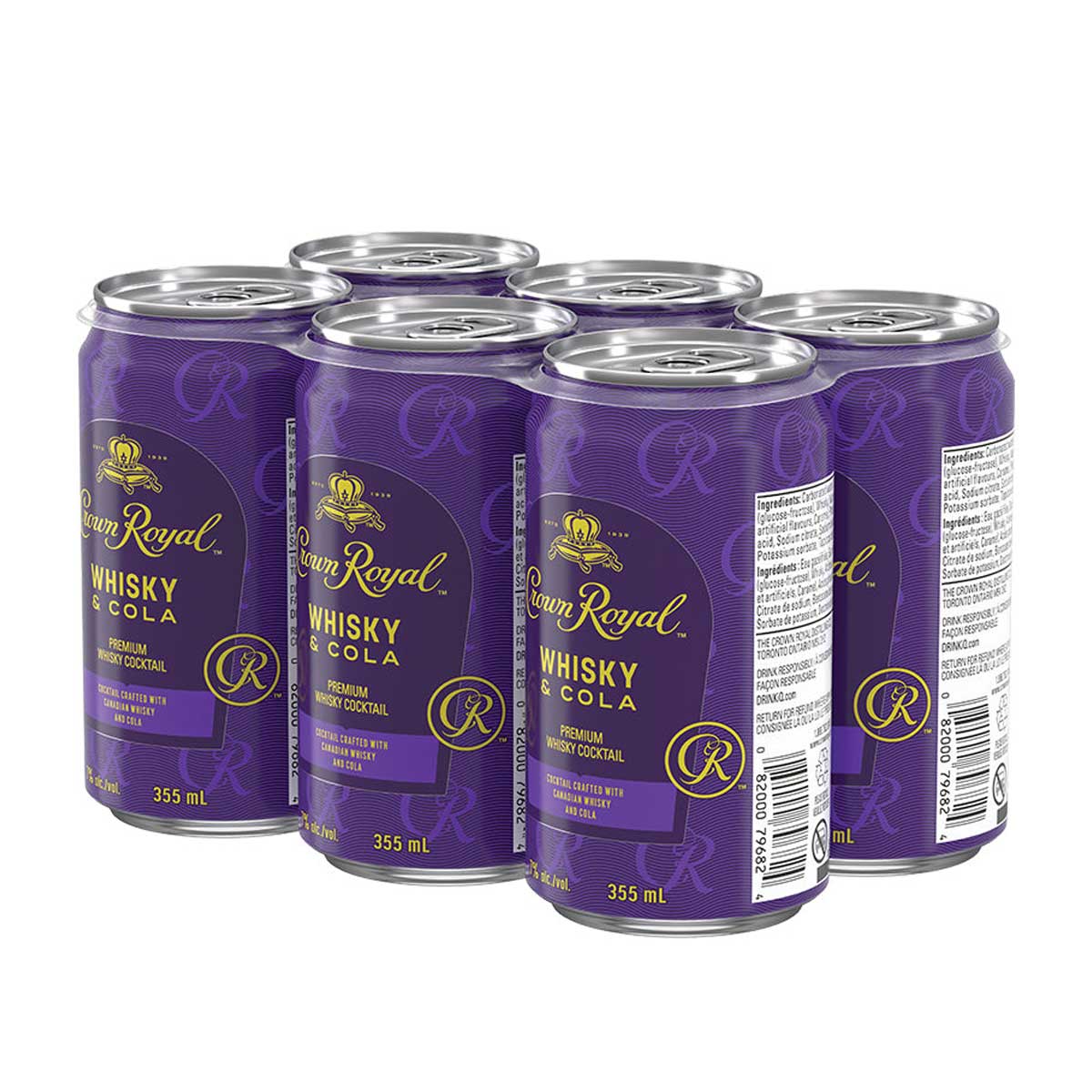 Crown Royal Whisky & Cola 6 Pack Cans