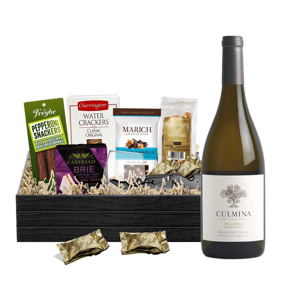 Culmina Dilemma Chardonnay 750ml Gift Basket