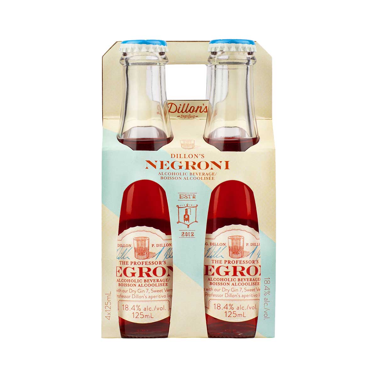 Dillon's Negroni 4 x 125ml Bottles