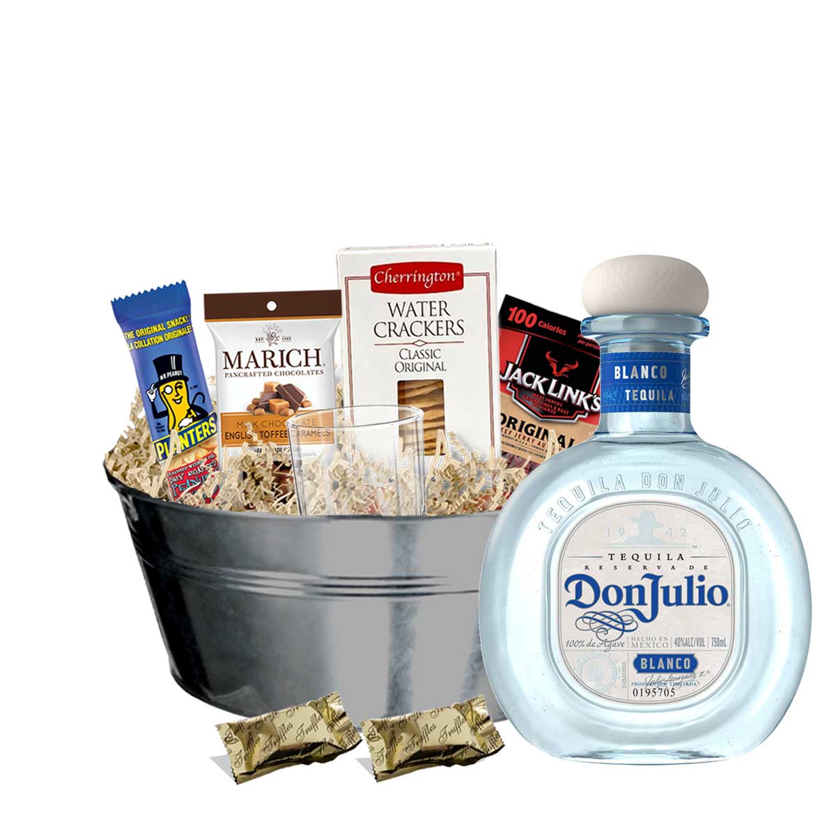 Don Julio Blanco Tequila 750ml Gift Basket