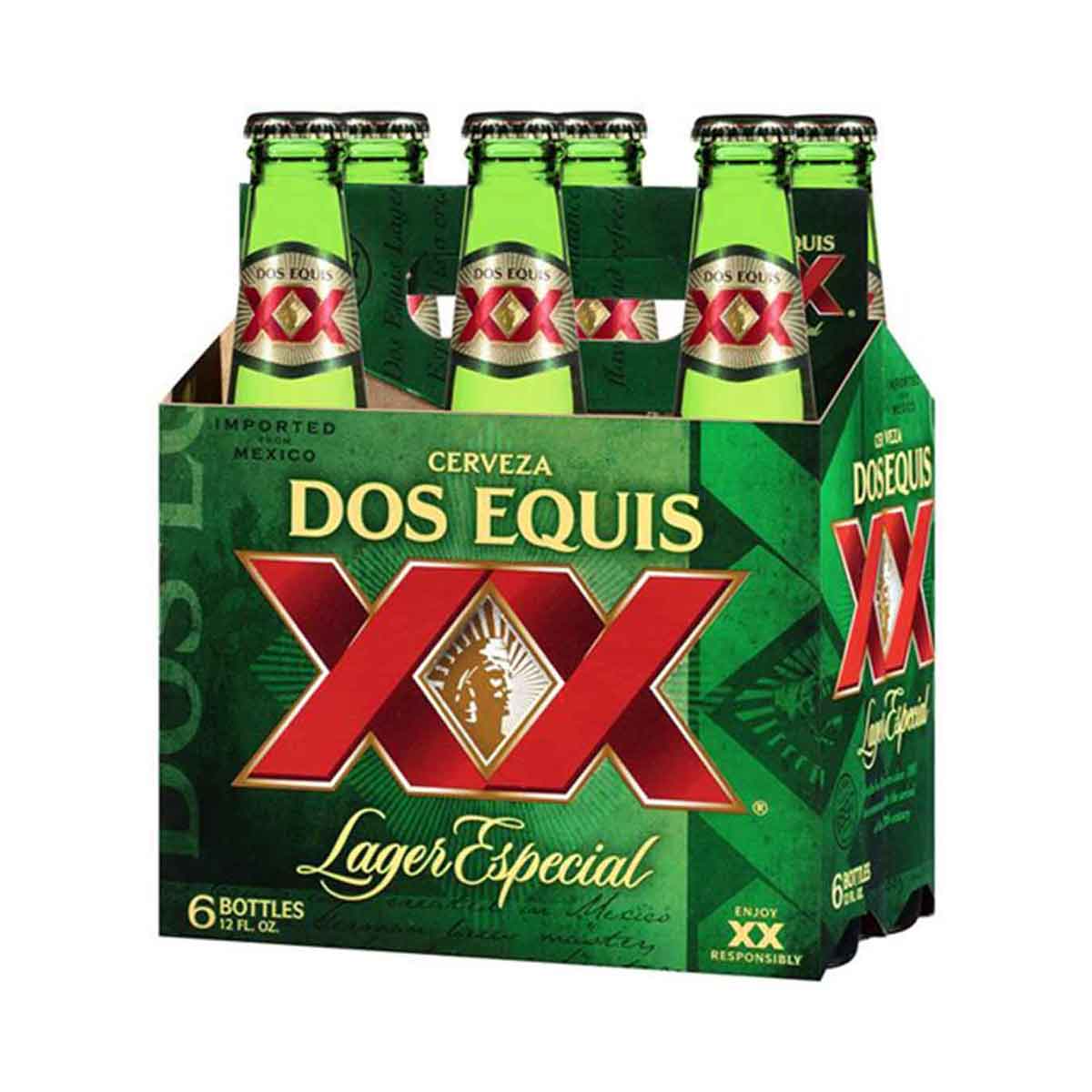 Dos Equis Lager 6 Bottles