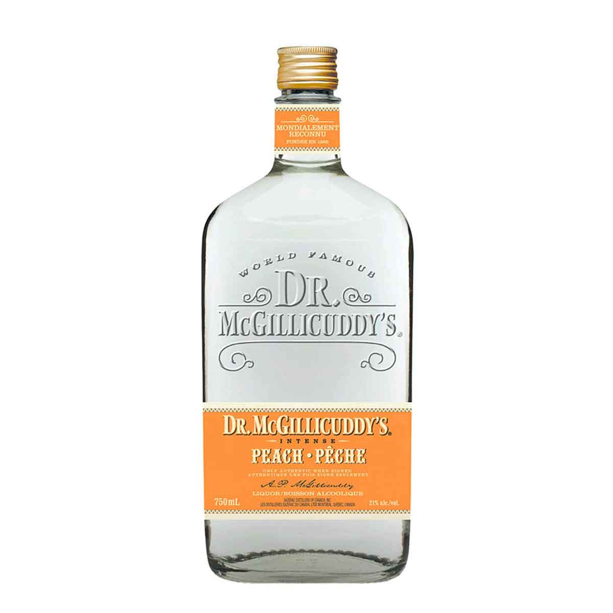 Dr. McGillicuddy's Intense Peach Schnapps 750ML