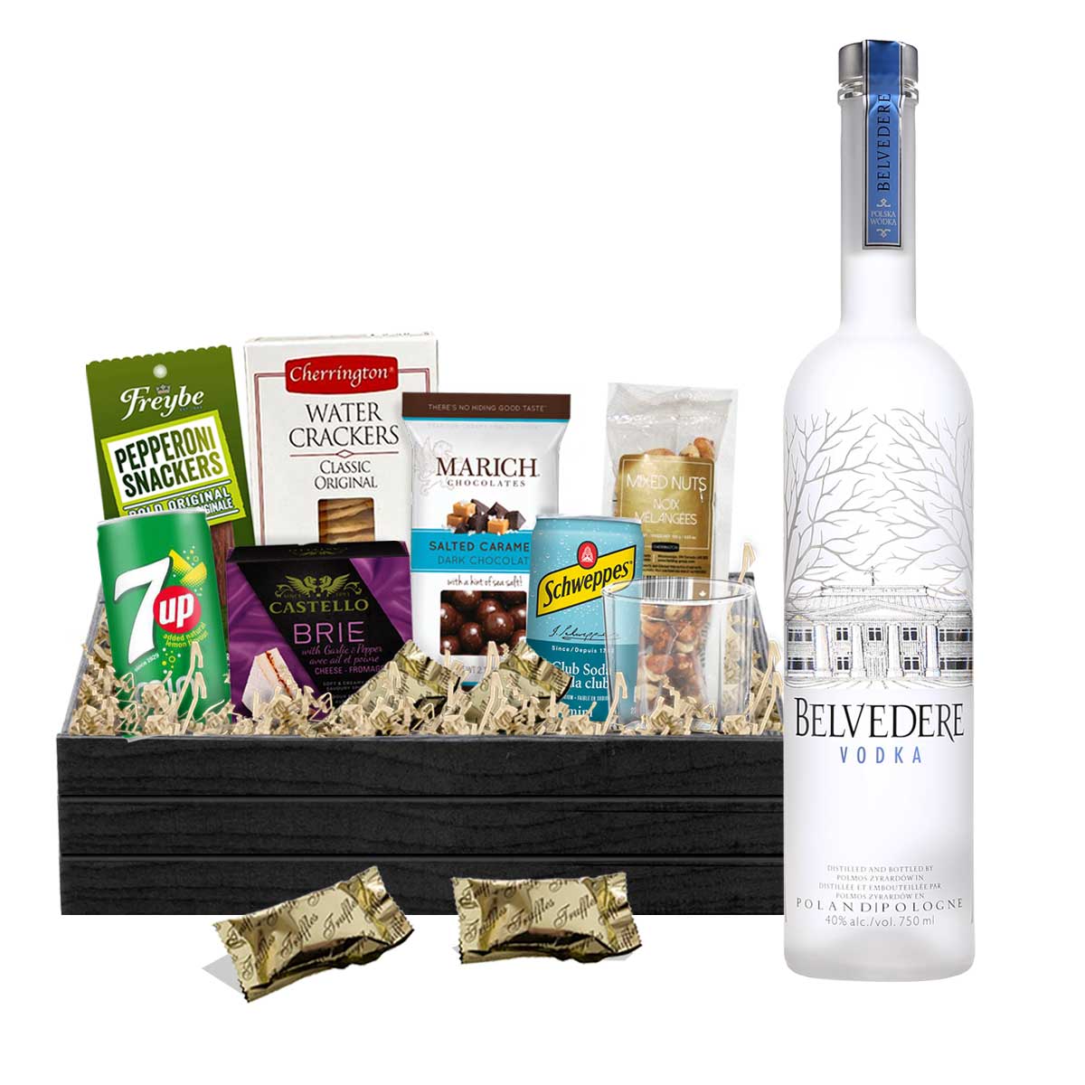 Belvedere Vodka 750ml Gift Basket