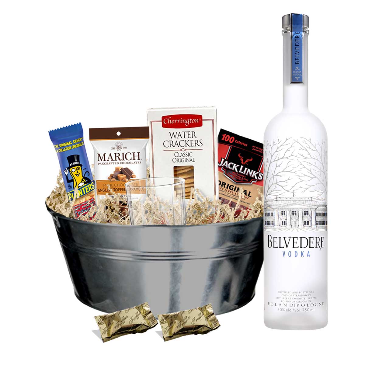 Belvedere Vodka 750ml Gift Basket