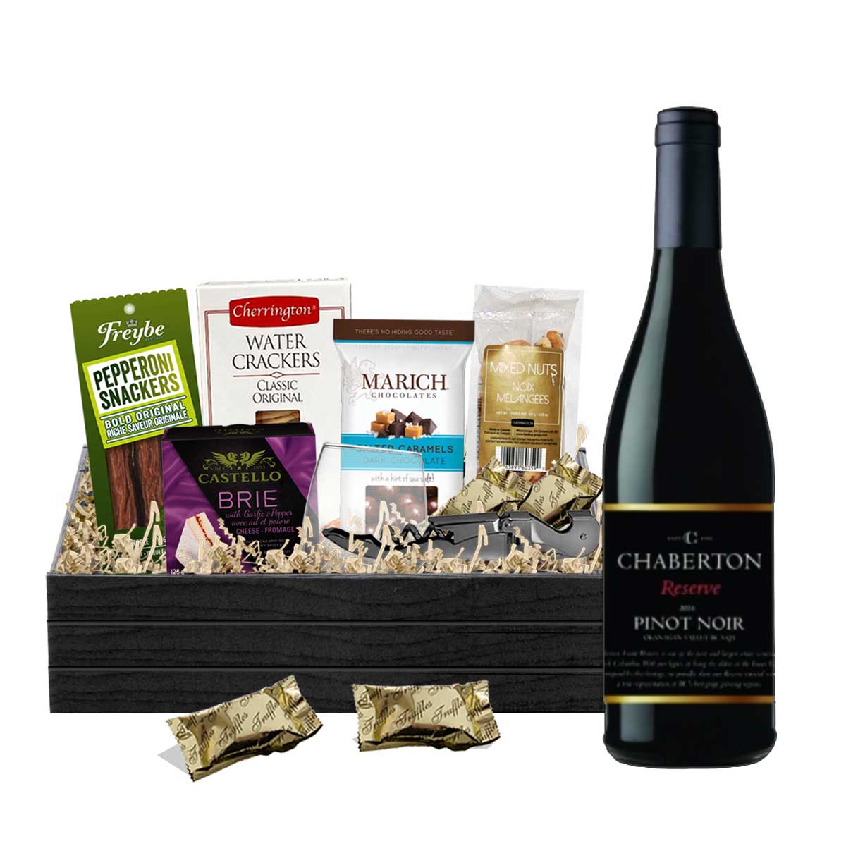 Chaberton Pinot Noir 750ml Gift Basket