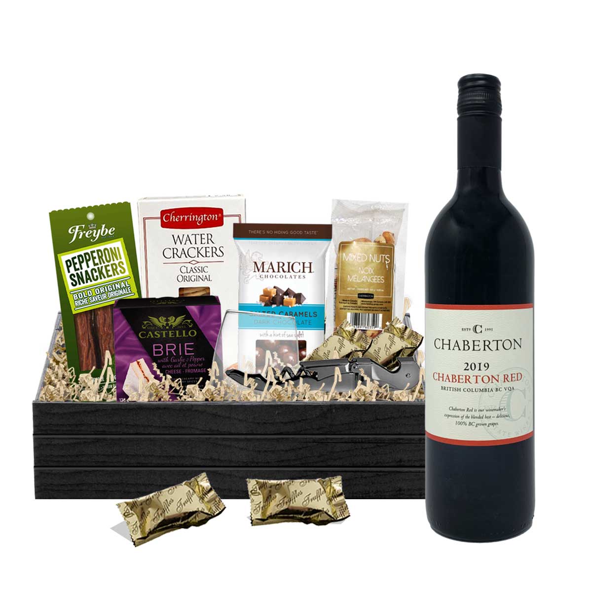 Chaberton Red Blend 750ml Gift Basket