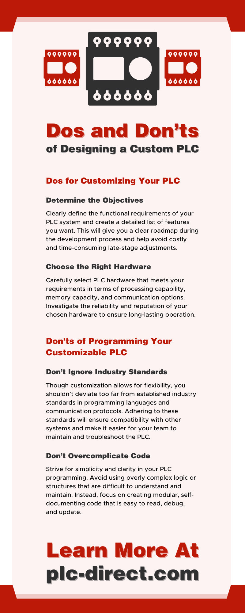 Dos and Don’ts of Designing a Custom PLC