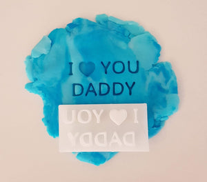 I heart you Daddy Embosser Stamp|Baking|Cookie Stamp