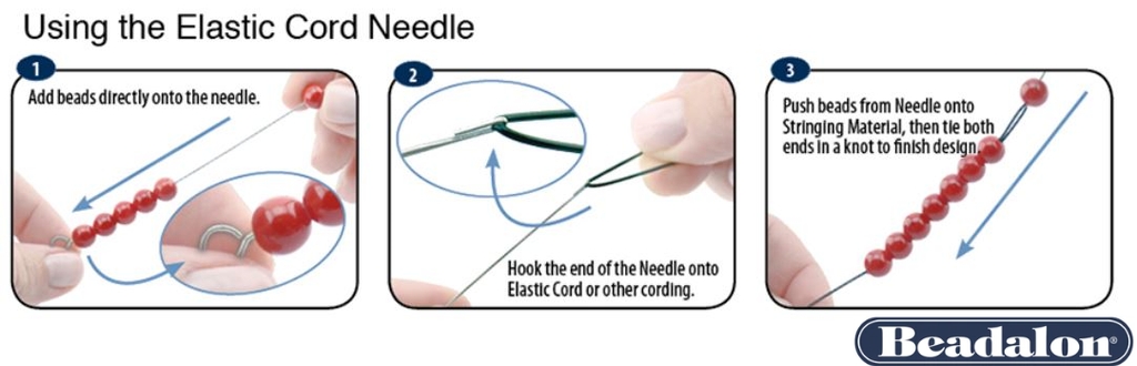How do I get a collapsible beading needle off stretch cord? : r/Beading