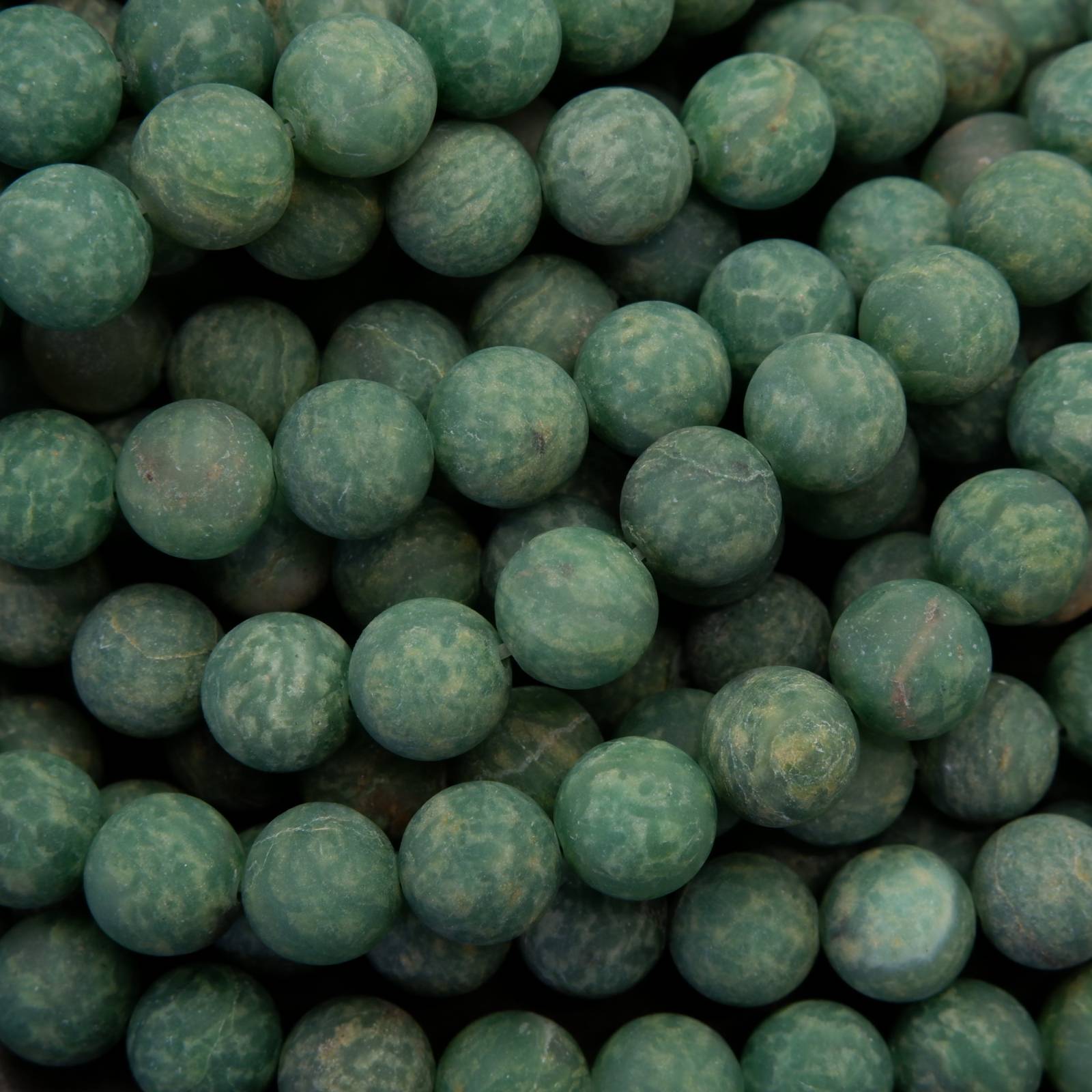 African Jade · Matte · Round · 6mm, 8mm, 10mm **CLEARANCE**