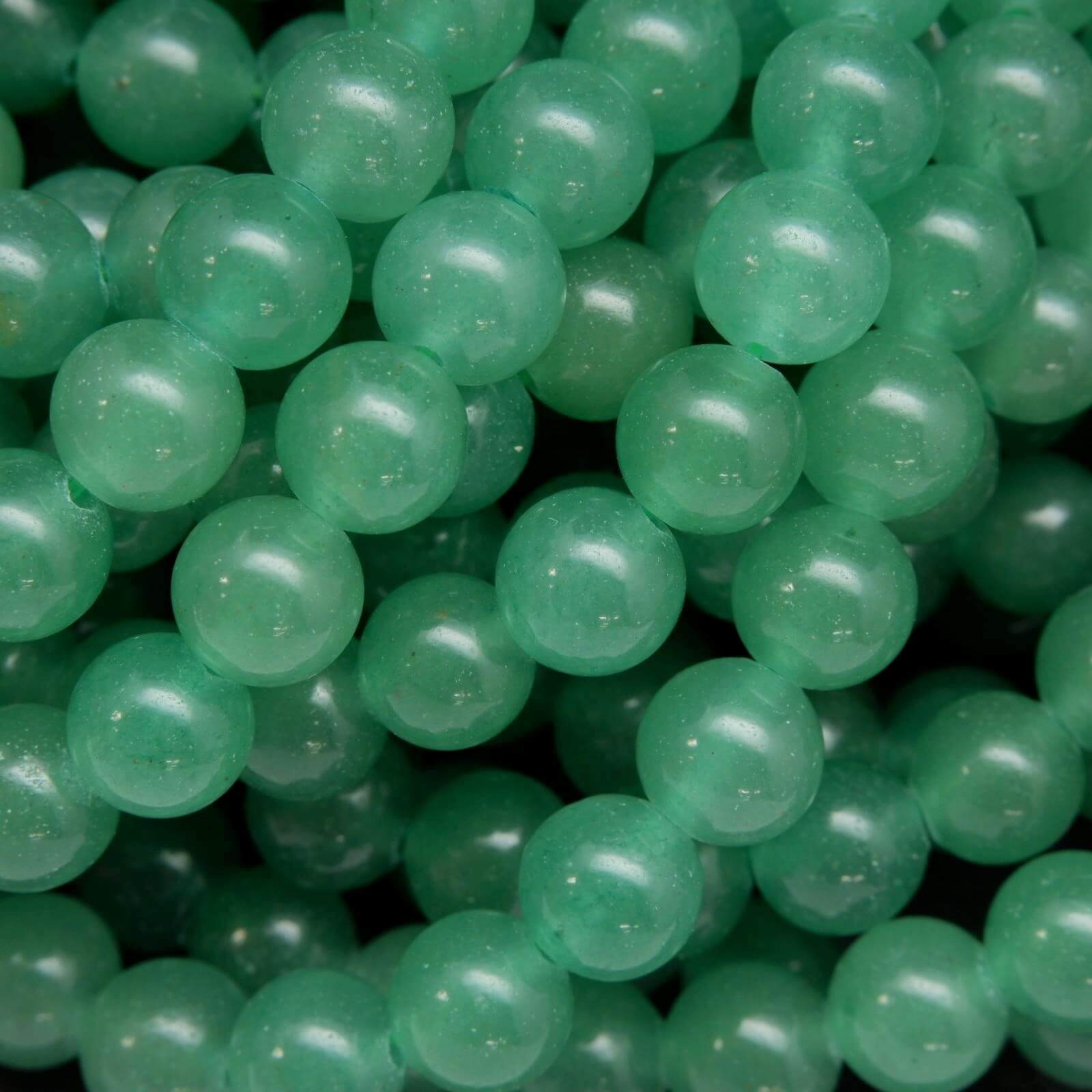 Green Aventurine · Smooth · Round · 4mm, 6mm, 8mm, 10mm