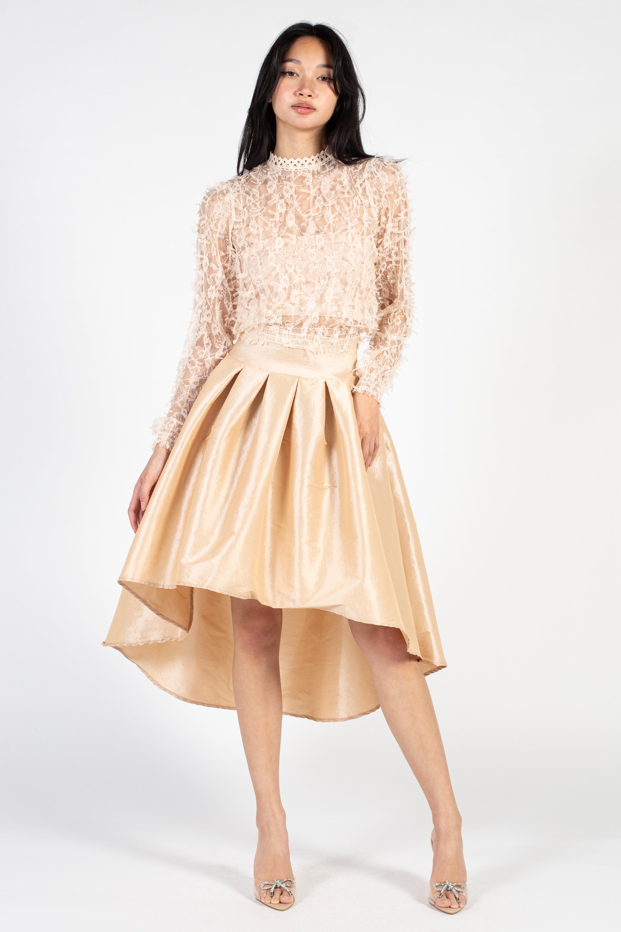 Addison Lace Bell Sleeve Blouse – honey