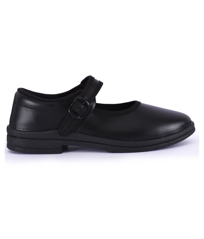 Action Campus School Shoes Girl's Black 