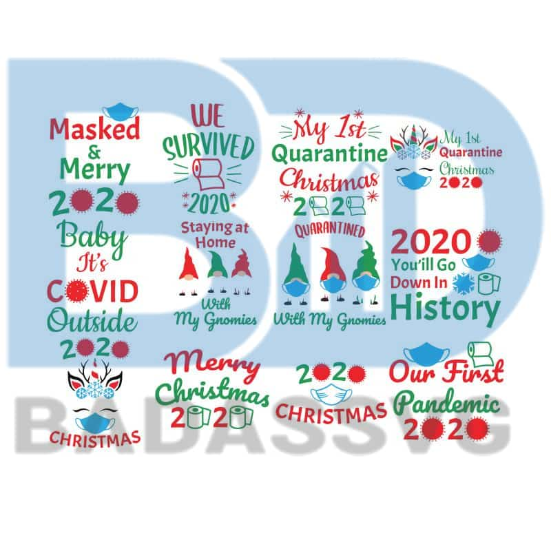 Download 2020 Christmas SVG Bundle 2020 Christmas Quarantine SVG, Quarantine Ch - badassvg