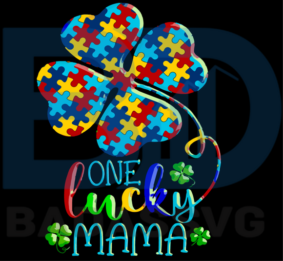 Free Free One Lucky Mama Autism Svg 667 SVG PNG EPS DXF File