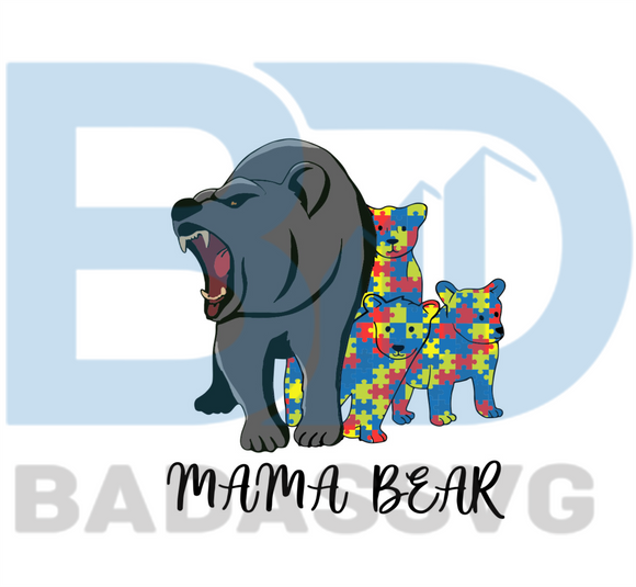 Free Free Mama Bear Autism Svg 133 SVG PNG EPS DXF File