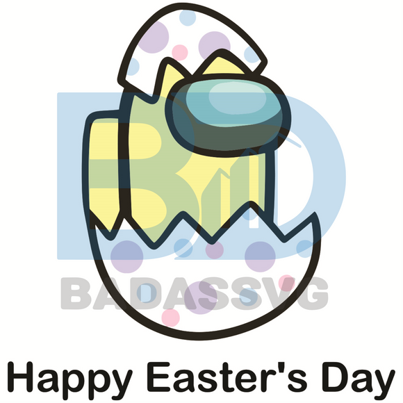 Download Cute Among Us Happy Easters Day Svg Among Us Svg Easter Svg Easter Badassvg