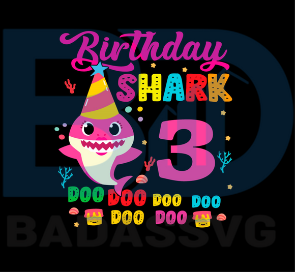 Free Free 132 Baby Shark Birthday Svg SVG PNG EPS DXF File