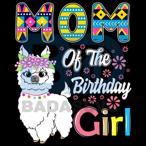 Download Llama Birthday Mom Of The Birthday Girl Farm Birthday Svg Mothers Day Badassvg