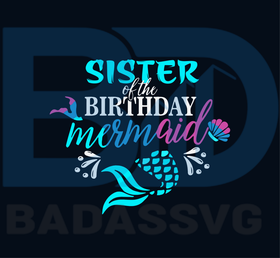 Free Free 272 Mermaid Family Birthday Svg SVG PNG EPS DXF File