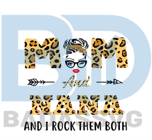 Download I Have Two Titles Mom And Nana Leopard Plaid Svg Mothers Day Svg Mom Badassvg