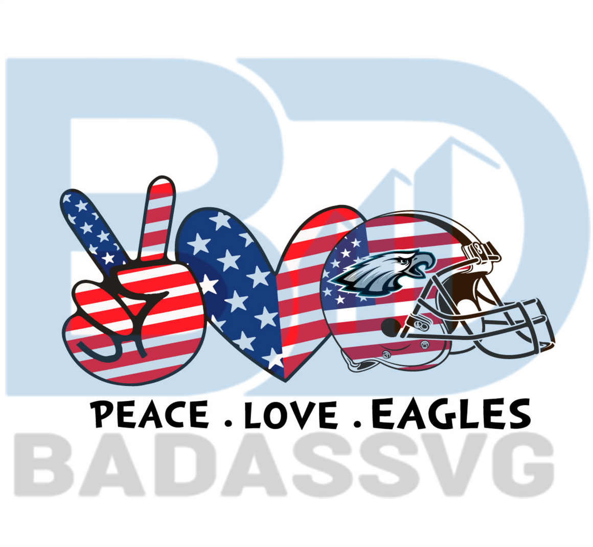 Free Free 215 Peace Love Eagles Svg SVG PNG EPS DXF File