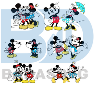 Download Mickey Couple Bundle File Svg Trending Svg Disney Svg Mickey Mouse Badassvg