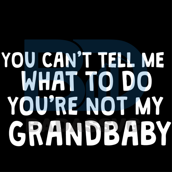 Download You Can Not Tell Me What To Do You Are Not My Grandbaby Svg Mother Da Badassvg