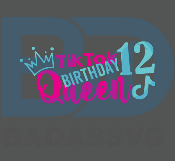 Free Free 284 Tiktok Birthday Princess Svg SVG PNG EPS DXF File